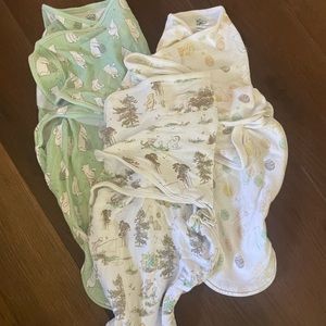 3 pack Disney Winnie the Pooh swaddles by Aden and anais